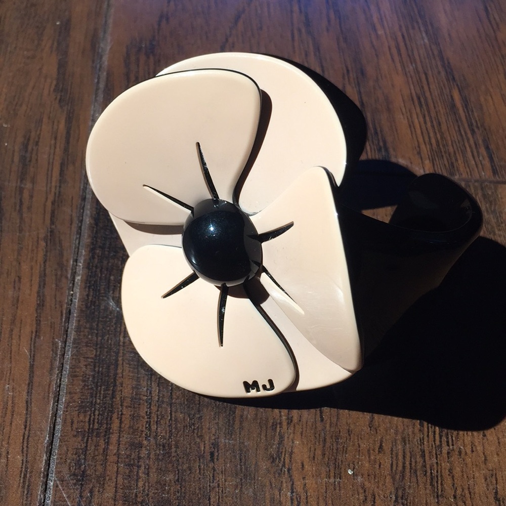 Marc by Marc Jacobs oversized flower cuff bracelet